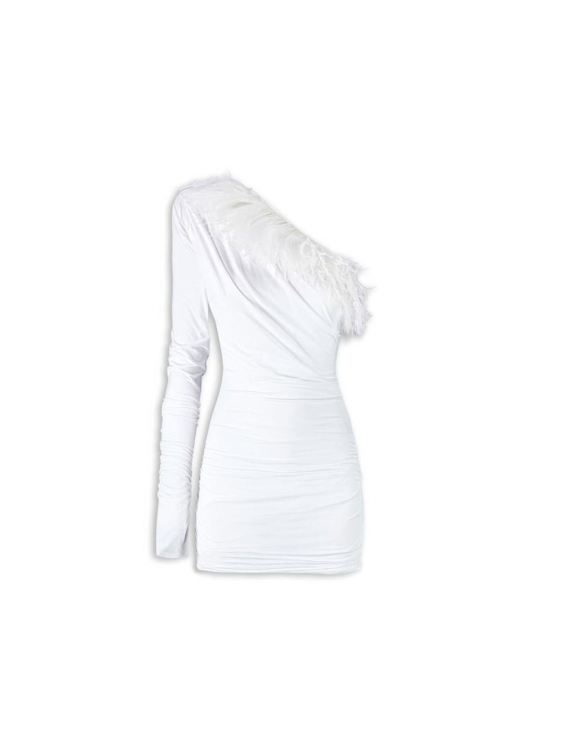 Aniye By abito plume dress jett