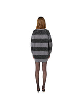 Elisabetta Franchi maglia a righe in lana con filo paillettes