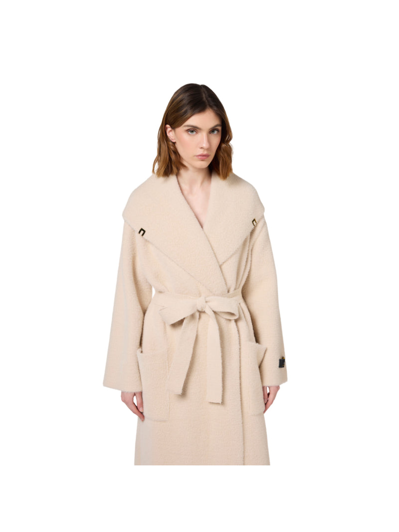 Elisabetta Franchi cappotto vestaglia in maglia