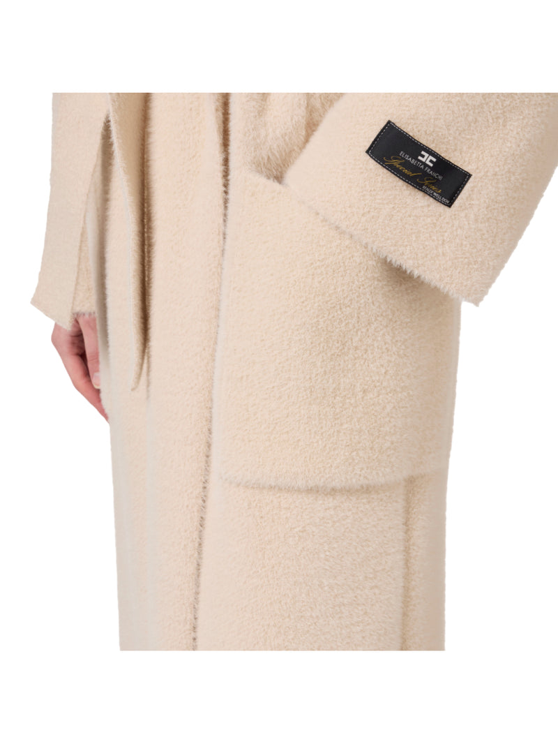 Elisabetta Franchi cappotto vestaglia in maglia