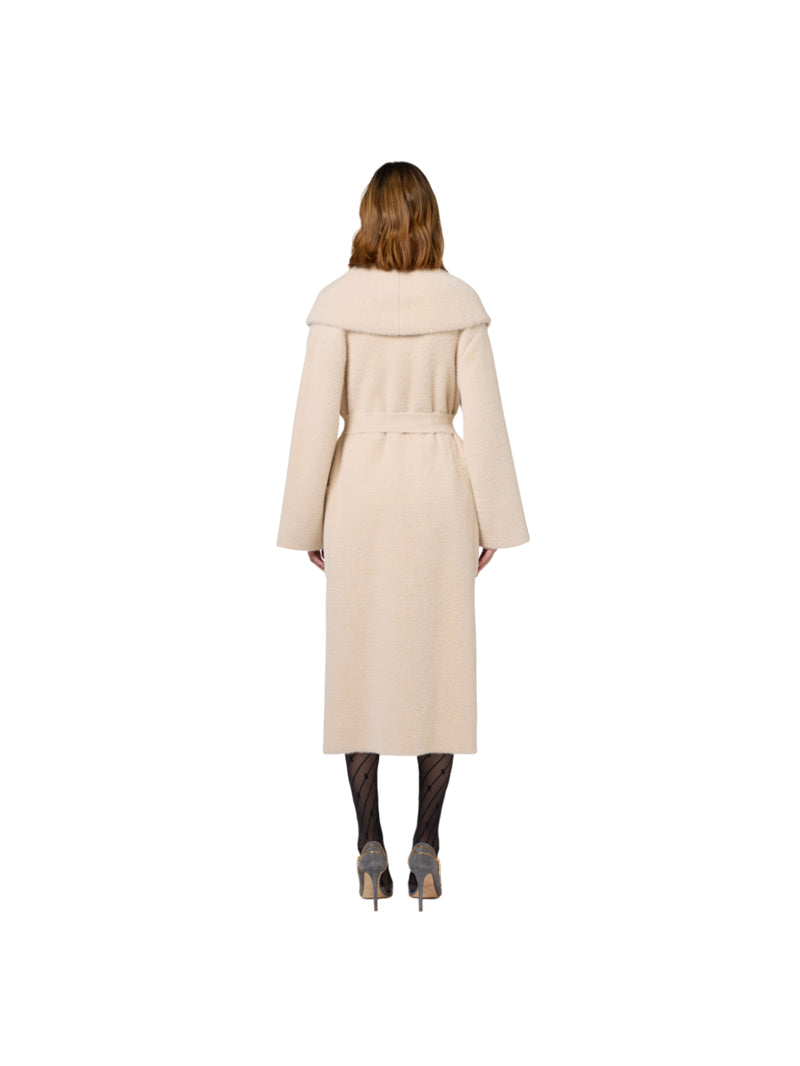 Elisabetta Franchi cappotto vestaglia in maglia