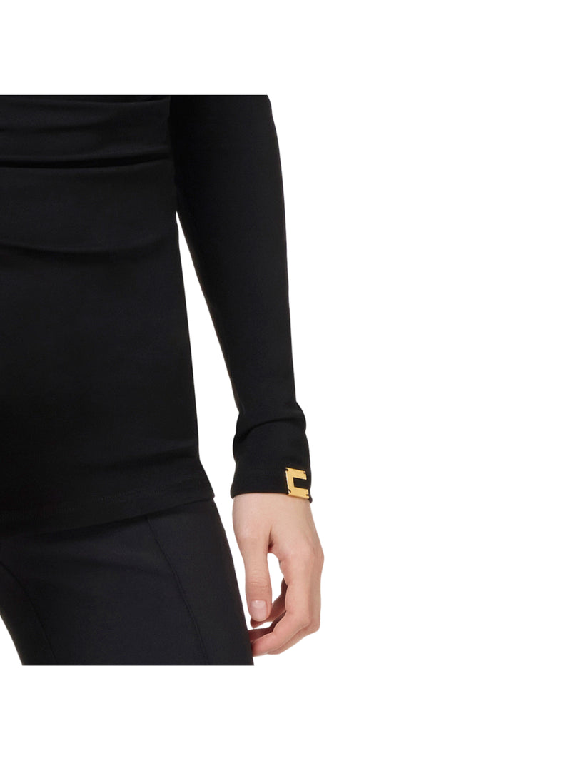 Elisabetta Franchi maglia in jersey con drappeggio