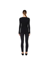 Elisabetta Franchi maglia in jersey con drappeggio