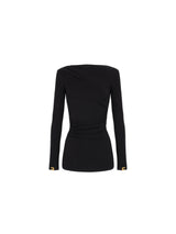 Elisabetta Franchi maglia in jersey con drappeggio