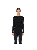 Elisabetta Franchi maglia in jersey con drappeggio
