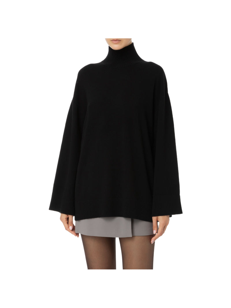 Elisabetta Franchi maglia dolcevita in misto cashmere con logo