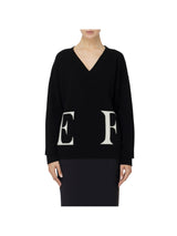 Elisabetta Franchi maglia in misto lana con logo