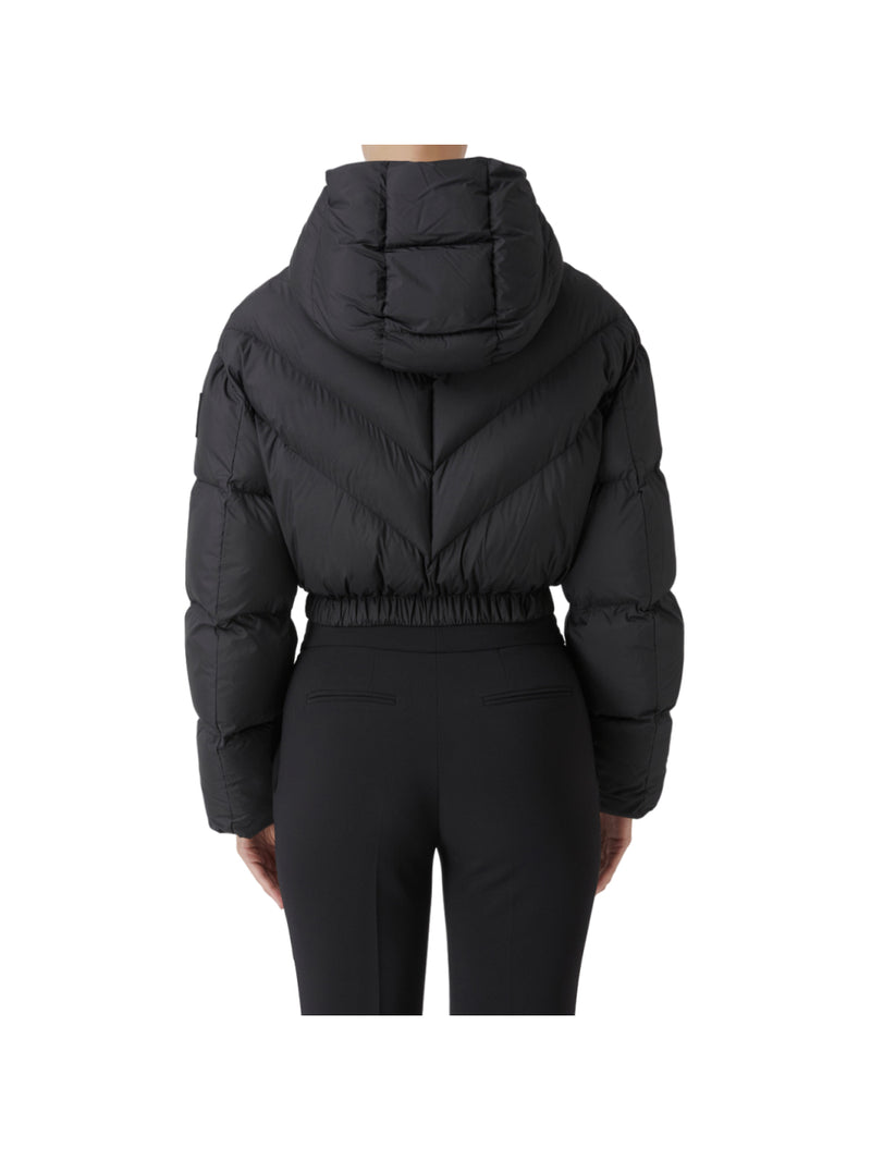 Elisabetta Franchi piumino cropped in nylon
