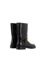Elisabetta Franchi biker in vitello con logo