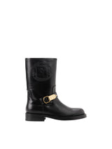 Elisabetta Franchi biker in vitello con logo