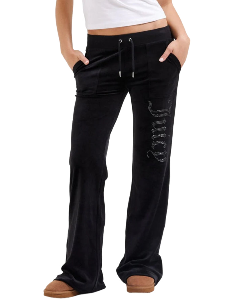 Juicy Couture pantaloni jewel layla low rise black