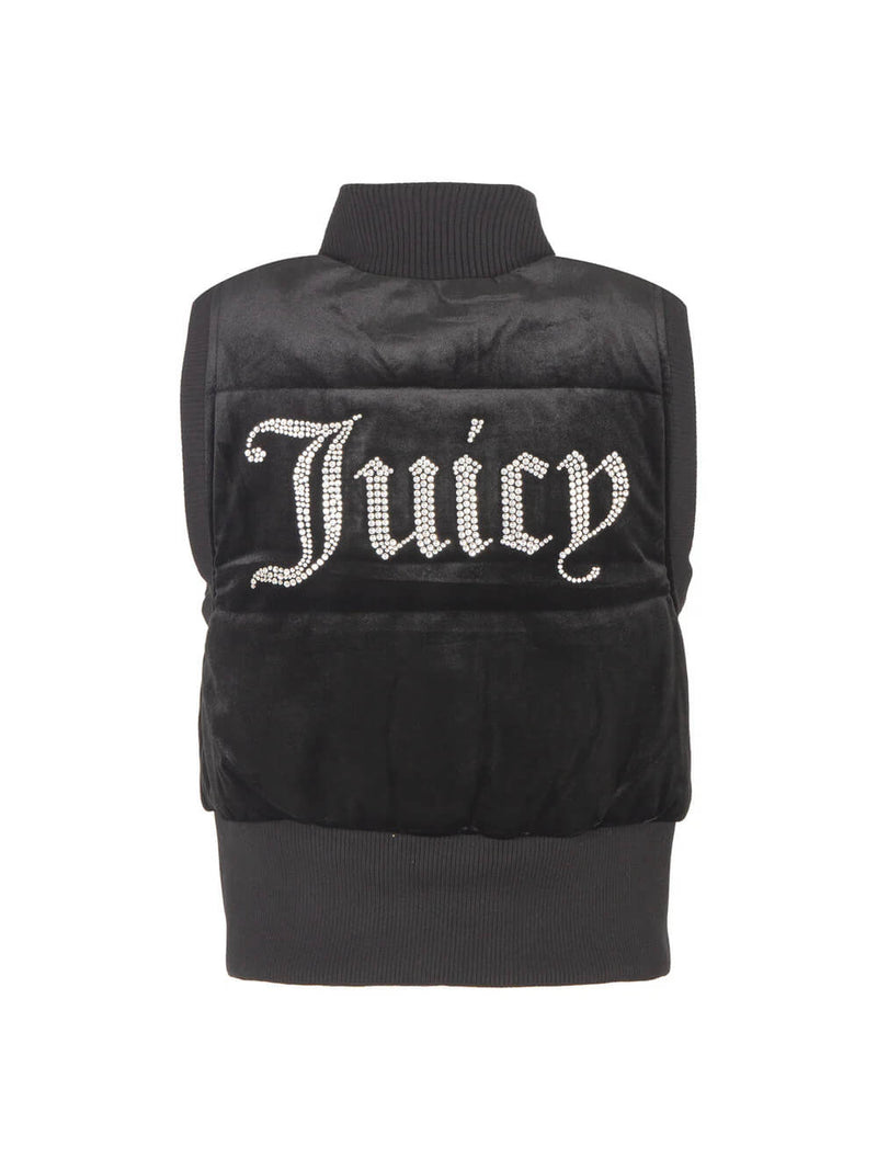 Juicy Couture gilet thunder velour black