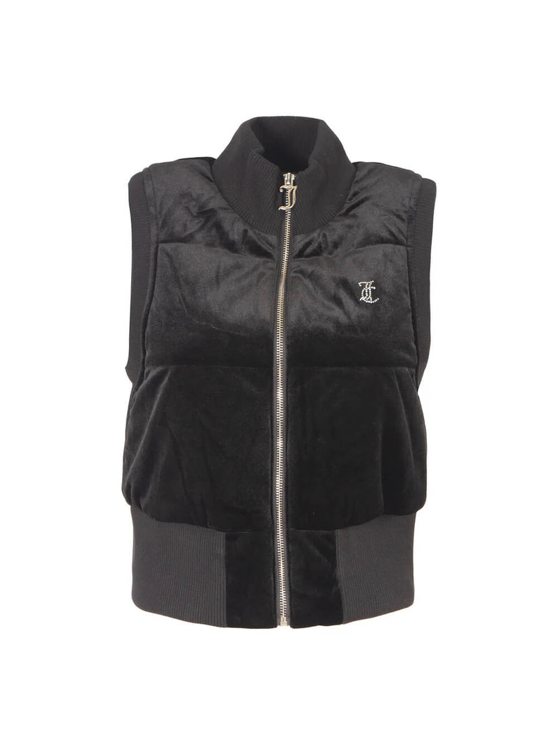 Juicy Couture gilet thunder velour black