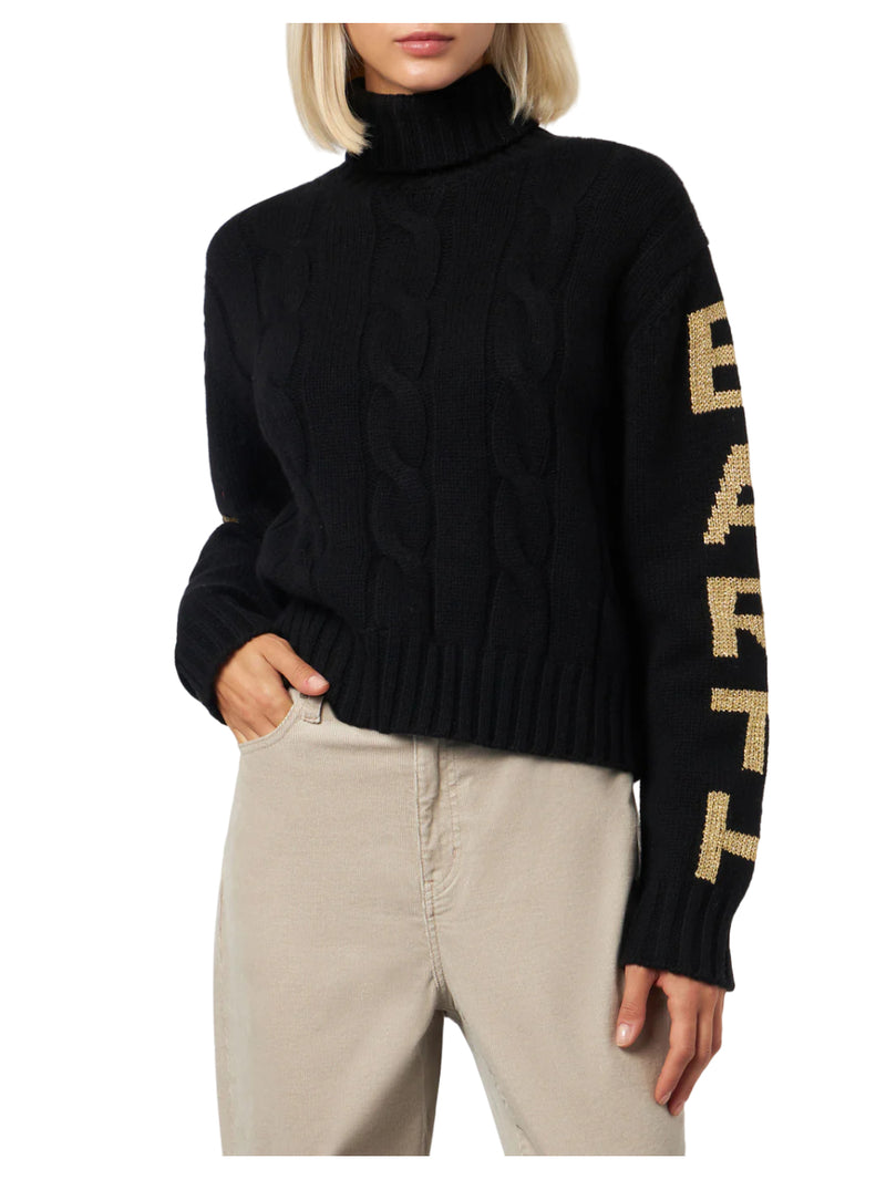 MC2 Saint Barth maglione intrecciato a collo alto con stampa jacquard Saint Barth