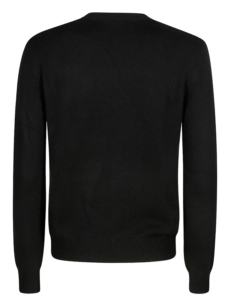 MC2 Saint Barth maglia girocollo nero stampa Strassata