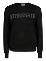 MC2 Saint Barth maglia girocollo nero stampa Strassata