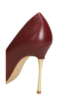 Carrano decolletè in pelle tacco stiletto oro