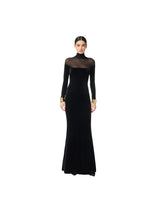 Elisabetta Franchi abito Red Carpet in velluto e jersey