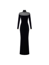 Elisabetta Franchi abito Red Carpet in velluto e jersey