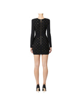 Elisabetta Franchi mini abito in maglia con dettagli gioiello