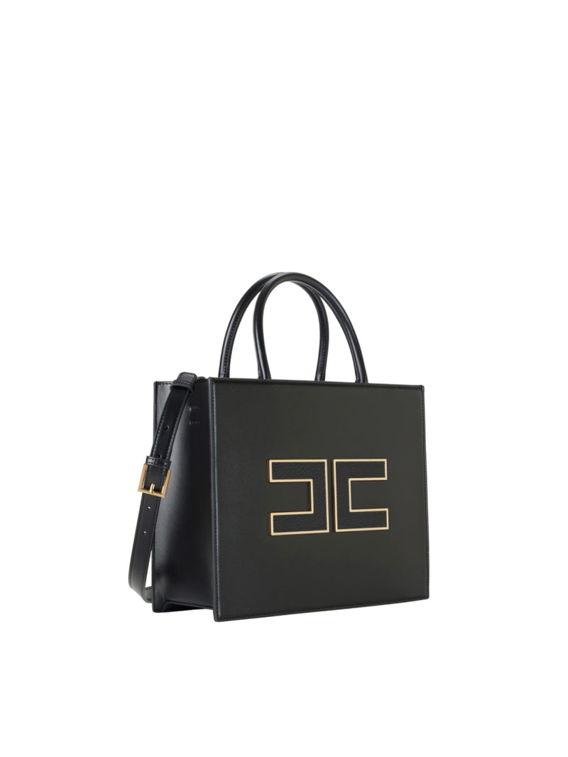 Elisabetta Franchi borsa tote grande con logo