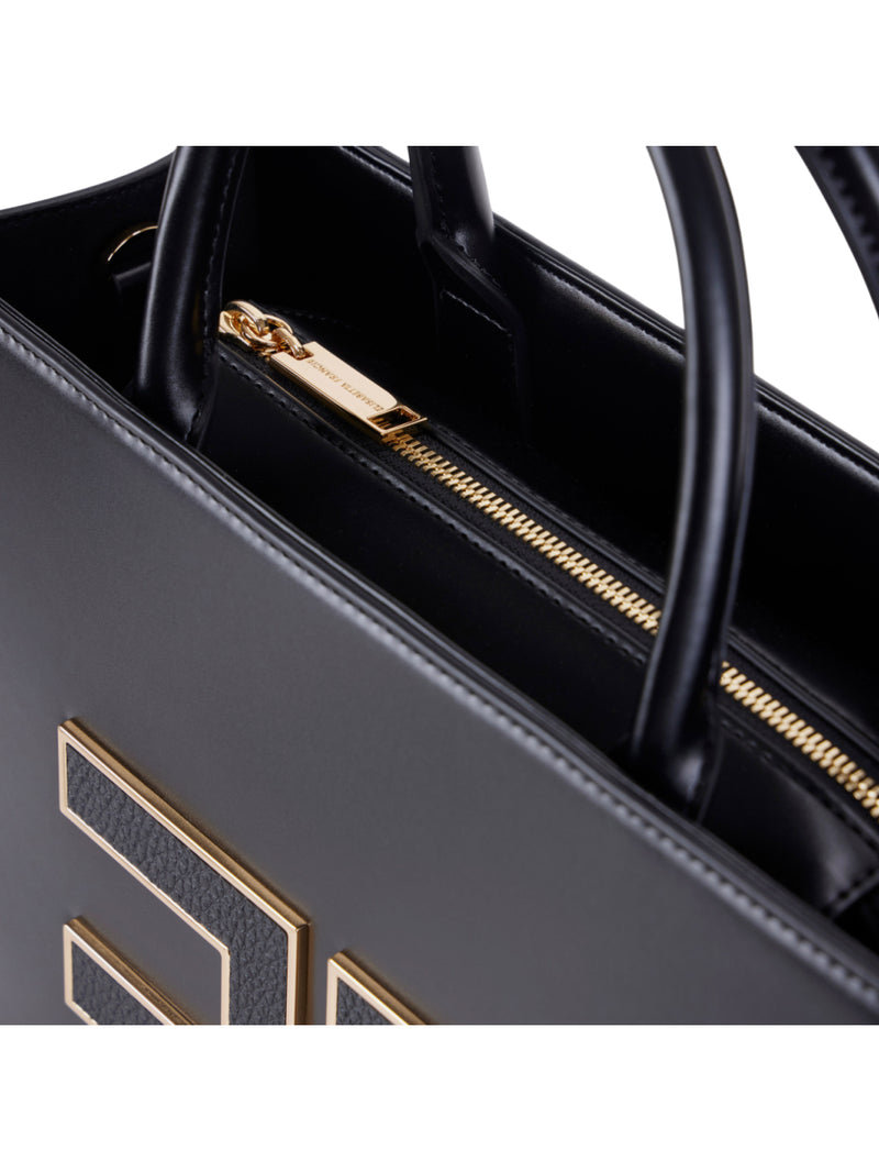Elisabetta Franchi borsa tote grande con logo