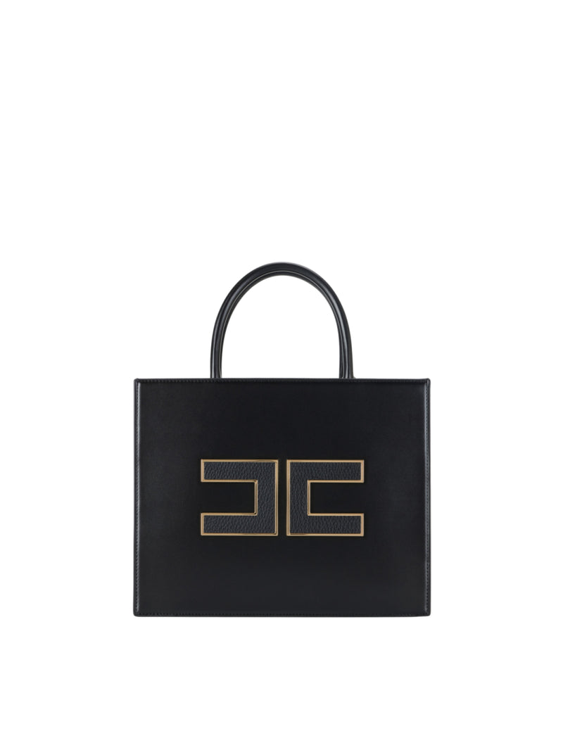 Elisabetta Franchi borsa tote grande con logo