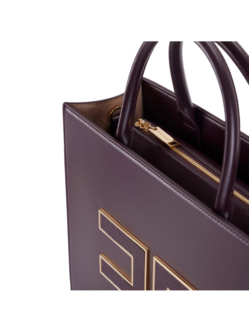 Elisabetta Franchi borsa tote grande con logo