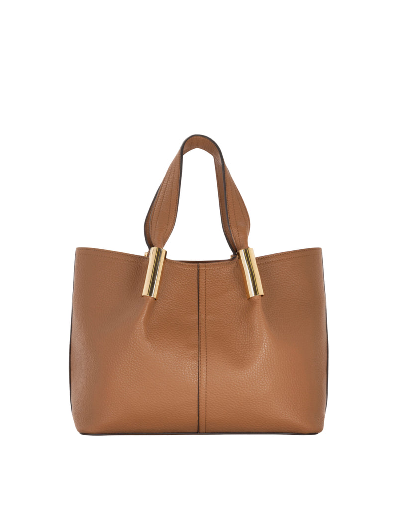 Elsabetta Franchi borsa tote media con dettagli logo