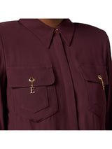 Elisabetta Franchi camicia in georgette di viscosa