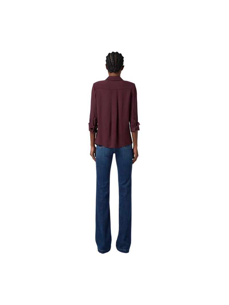Elisabetta Franchi camicia in georgette di viscosa