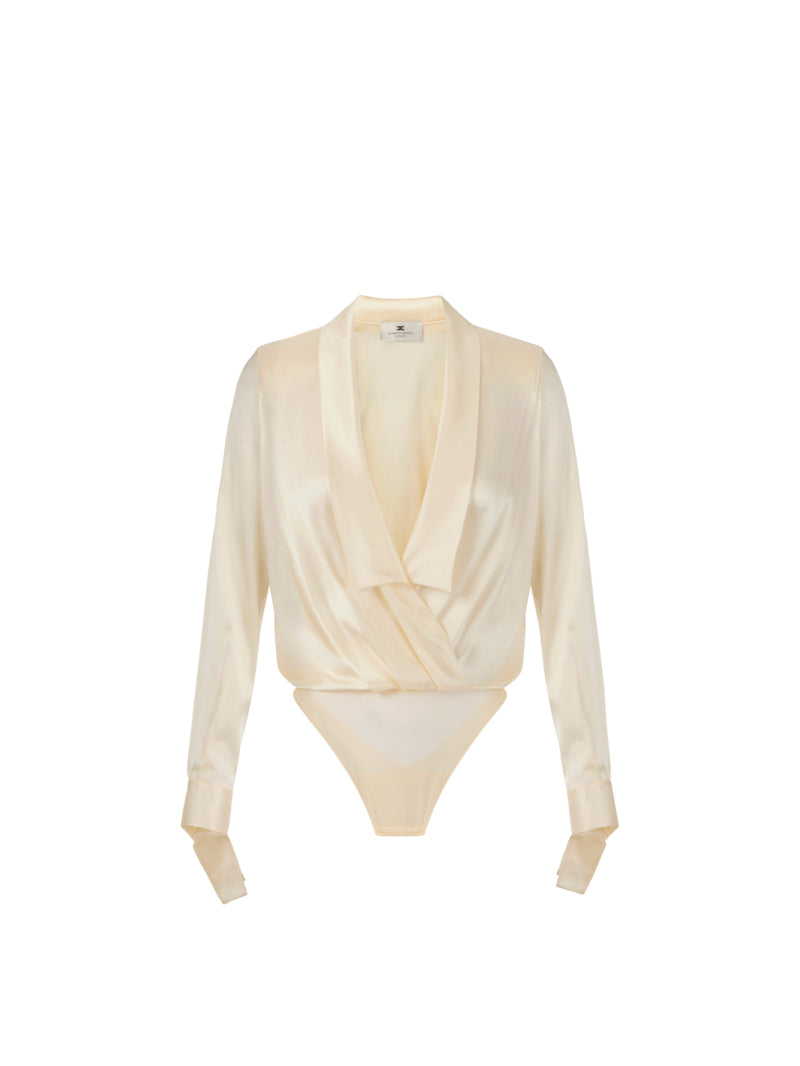 Elisabetta Franchi camicia body in raso