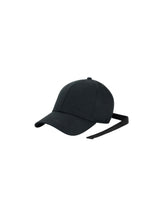 Elisabetta Franchi cappello baseball in gabardina con nastro