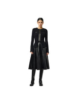 Elisabetta Franchi gonna in craquelé con dettagli logo