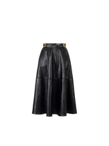 Elisabetta Franchi gonna in craquelé con dettagli logo
