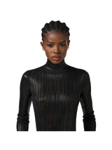 Eliabetta Franchi maglia laminata a costine