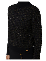 Elisabetta Franchi maglia in bouclé con paillettes