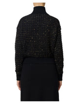 Elisabetta Franchi maglia in bouclé con paillettes