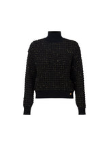 Elisabetta Franchi maglia in bouclé con paillettes