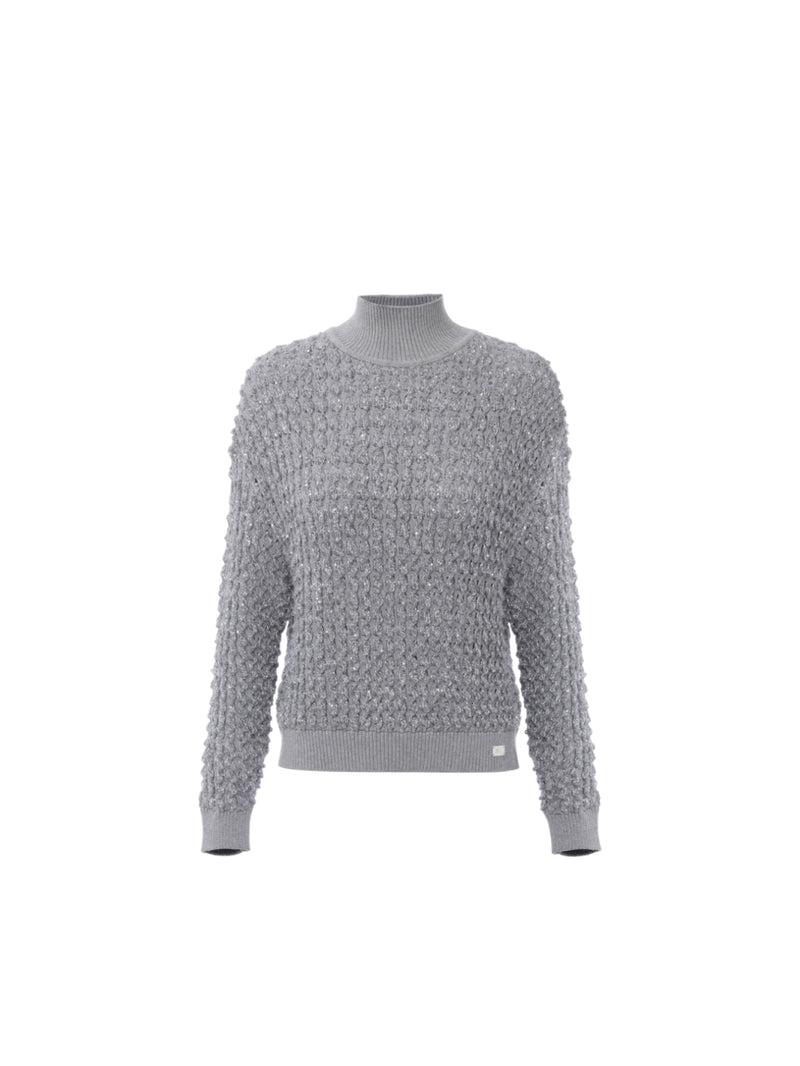 Elisabetta Franchi maglia in bouclé con paillettes