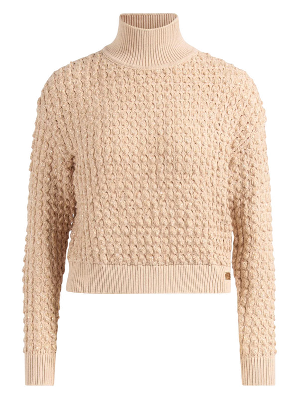 Elisabetta Franchi maglia in bouclé con paillettes
