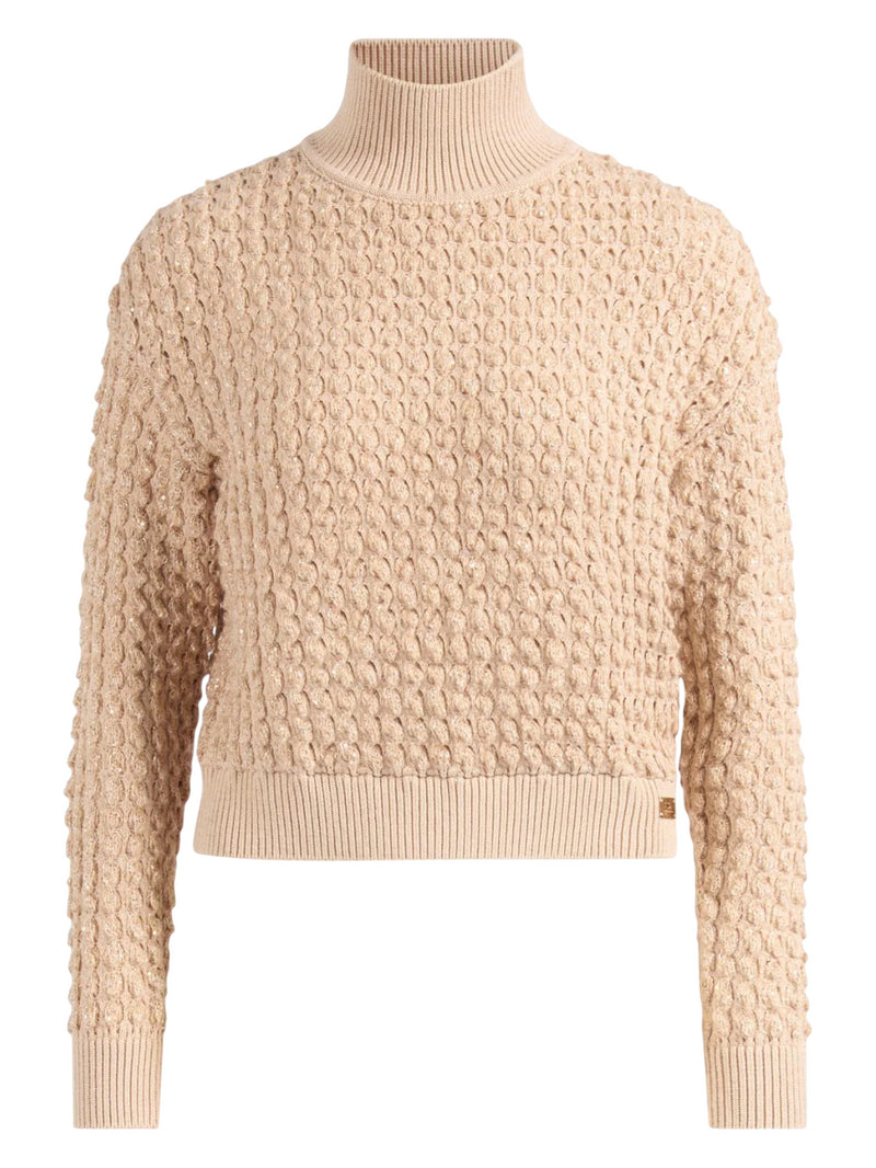Elisabetta Franchi maglia in bouclé con paillettes