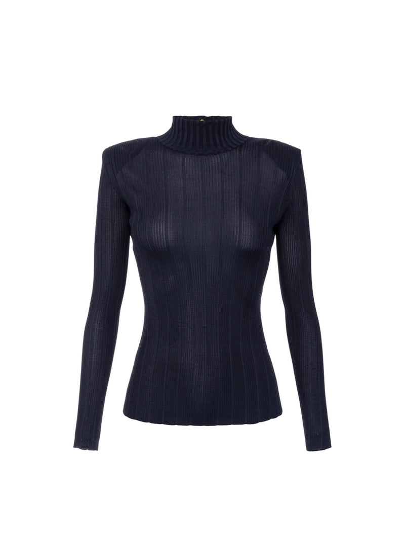 Maglia viscosa con dettagli logo