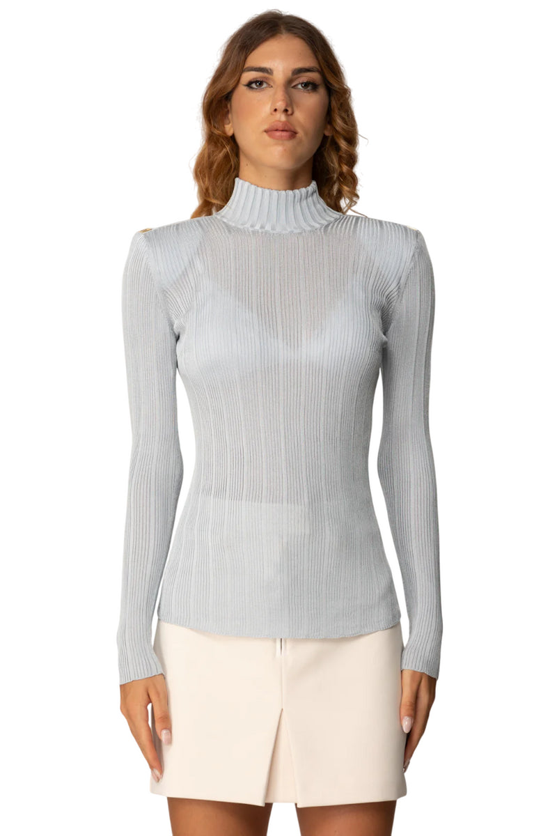 Maglia viscosa con dettagli logo