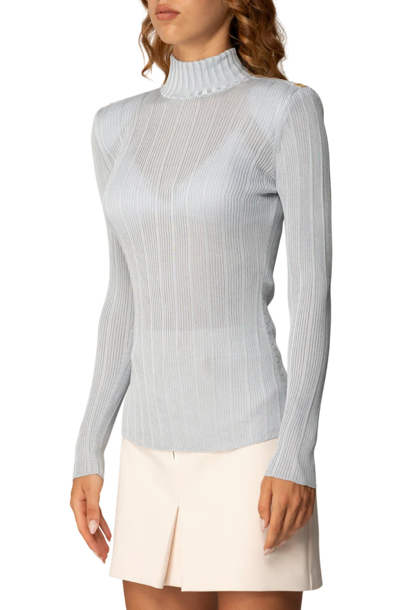 Maglia viscosa con dettagli logo