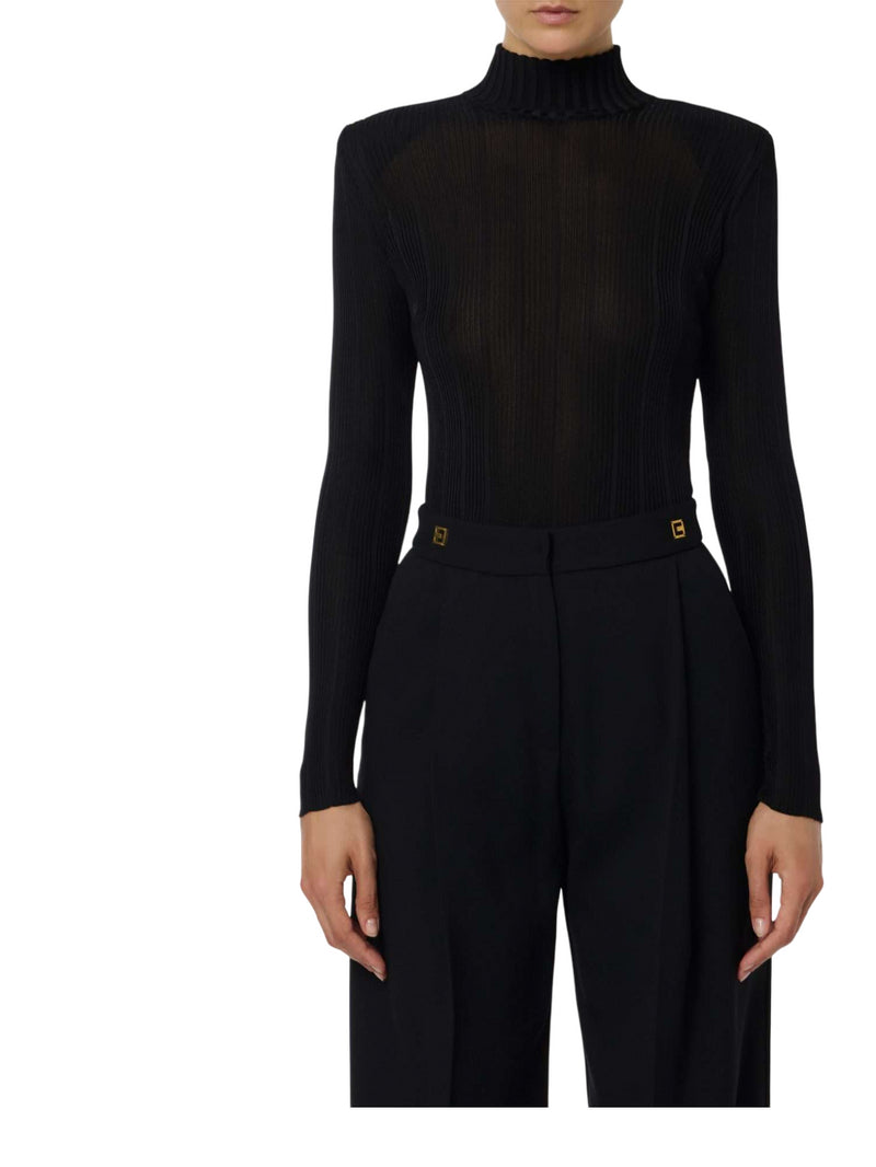 Maglia viscosa con dettagli logo