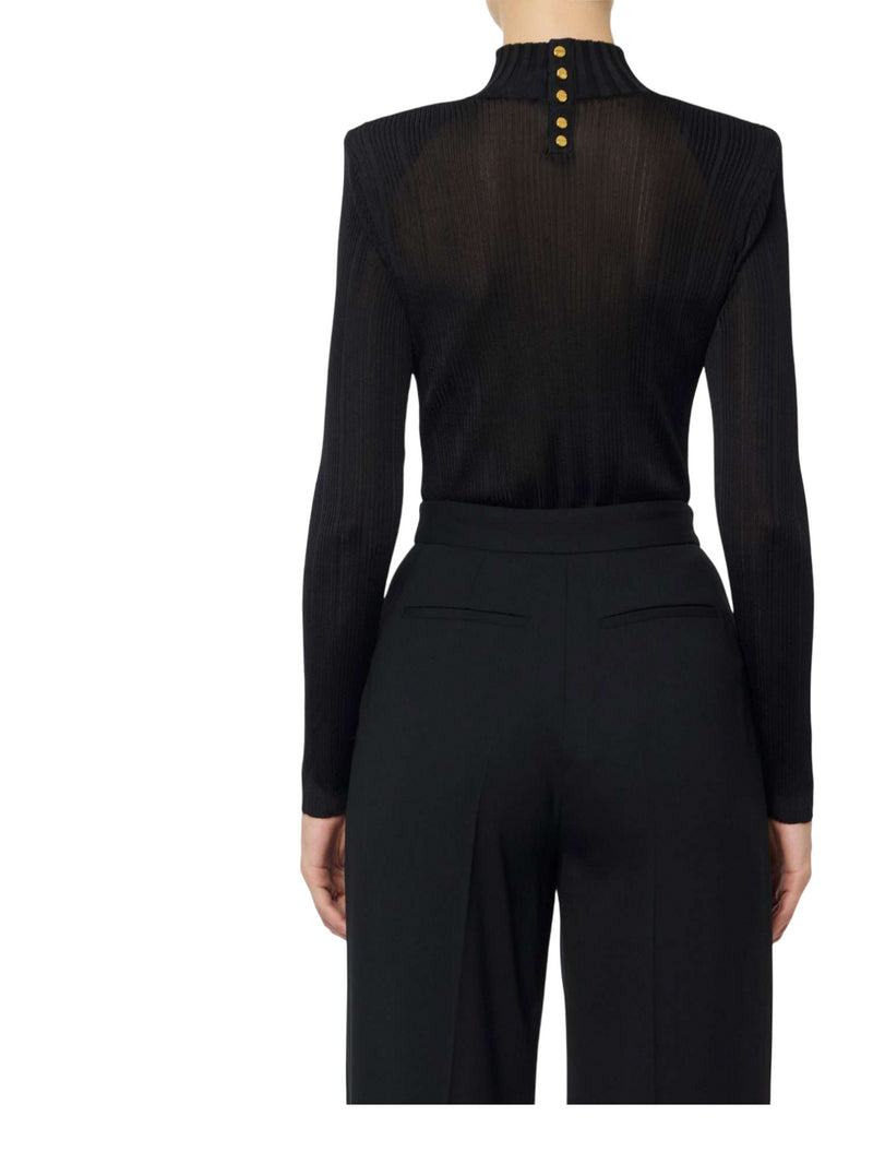 Maglia viscosa con dettagli logo