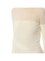 Elisabetta Franchi dolcevita in maglia con logo gioiello