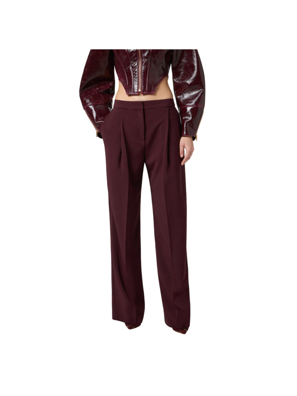 Elisabetta Franchi pantaloni in crêpe leggero