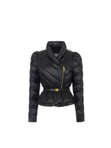 Elisabetta Franchi piumino in tessuto vela con baschina